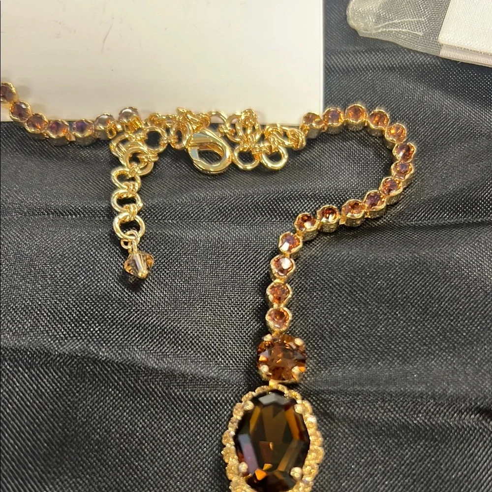 Sorrelli Gold and Brown Necklace with earrings and ring! - Picture 10 of 10